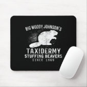 Big Woody Johnson's Taxidermy Stuffing Bevers Muismat (Met muis)