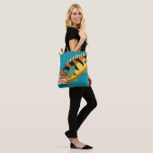 Big Yellow Fish Draagtas (Op model)