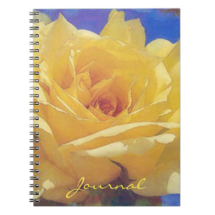 Big Yellow Rose Flower Journal Carnet