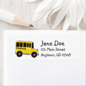 Big Yellow School Bus Driver Teacher Labels (Insitu)