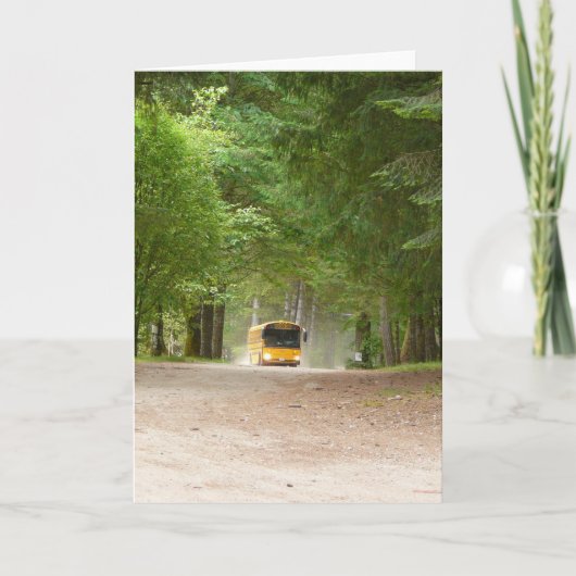 Big Yellow School Bus Kaart (Voorkant)