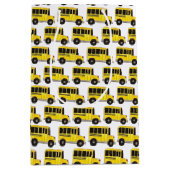 Big Yellow School Bus Teacher Driver Education Medium Cadeauzakje (Voorkant)