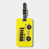 Big Yellow School Bus Teacher Transportation Bagagelabel (Voorkant verticaal)