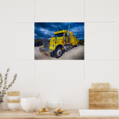 Big Yellow Tow Poster (Keuken)