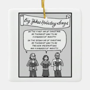 Big Yikes Ornament: 12 dagen Kerstmis Keramisch Ornament