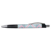 Big Zag Chevron in Pink and Aqua Pen (Bovenkant)