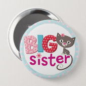 Big zus Badge/Button Ronde Button 4,0 Cm (Voorkant /achterkant)