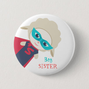 Big zus Badge Ronde Button 5,7 Cm