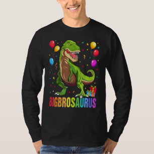 Bigbrosaurus Rex Dinosaur Grote Bro Saurus Broer F T-shirt