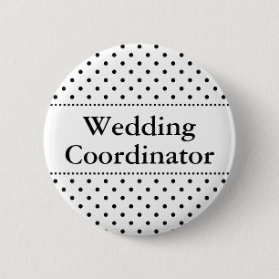 Bigcoördinator pinback button voor bruiloften