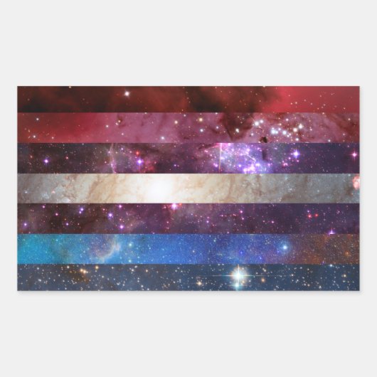 Bigender nebula drapeau autocollants (Devant)