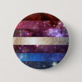 Bigender nebula flag pin ronde button 5,7 cm (Voorkant)