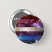 Bigender nebula flag pin ronde button 5,7 cm (Voorkant /achterkant)