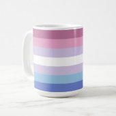 Bigender Pride Flag Koffiemok (Voorkant links)