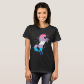 Bigender Pride Flag Unicorn Bigender Flag T-shirt (Voorkant volledig)