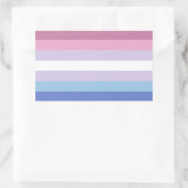 Bigender Pride Rechthoekige Sticker (Tas)