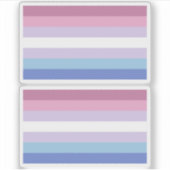 Bigender Pride Sticker (Voorkant)