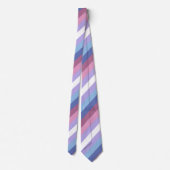 Bigender Pride, Striped Print, LGBTQ Pride Stropdas (Achterkant)