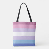 Bigender Pride-vlag Draagtas (Achterkant)