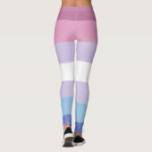 Bigender Pride-vlag Leggings (Achterkant)