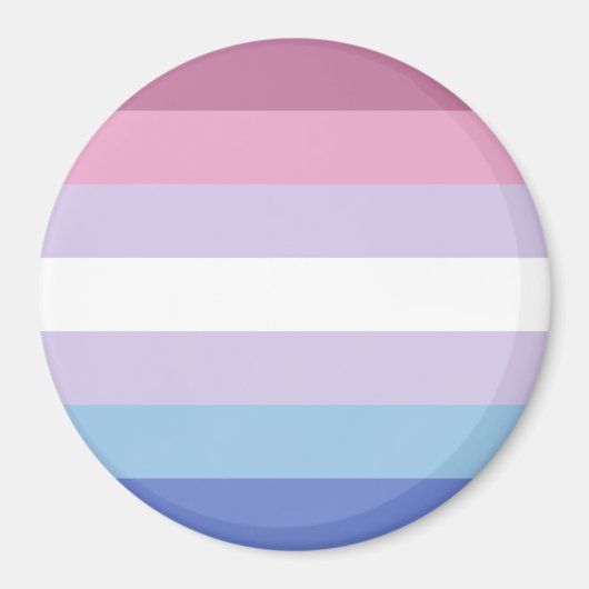 Bigender Pride-vlag Magneet (Voorkant)