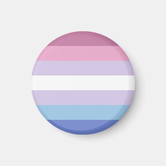 Bigender Pride-vlag Magneet (Voorkant)