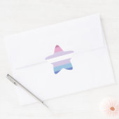 bigender pride vlag ster sticker (Envelop)