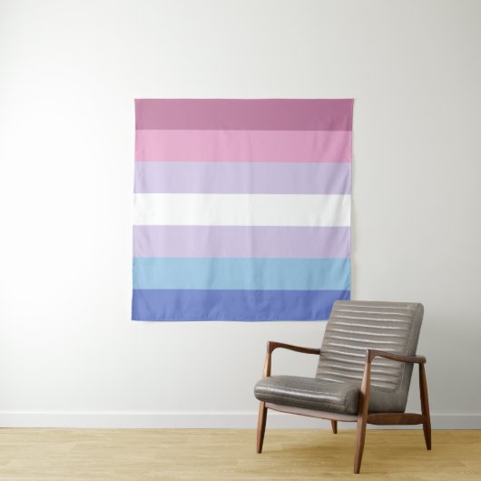 Bigender Vlag 57 x 57 Wandkleed (In Situ (horizontaal))