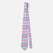 Bigender Vlag Diamanten Pride Stropdas (Voorkant)