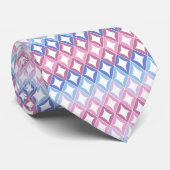 Bigender Vlag Diamanten Pride Stropdas (Opgerold)