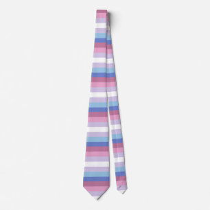 Bigender Vlag Gestreepte Trots Stropdas