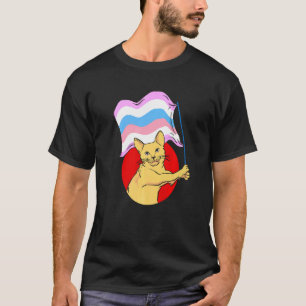 Bigender Vlag Kat Non-binair Geslacht T-shirt