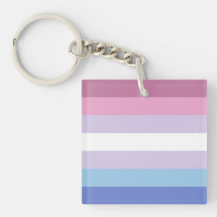 Bigender-vlag Sleutelhanger