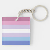 Bigender-vlag Sleutelhanger (Achterkant)