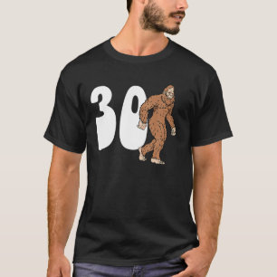 Bigfoot 30e Dertigste verjaardag Sasquatch 30 jaar T-shirt