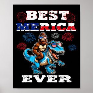 Bigfoot 4 juli 1776 Jongens Amerikaanse Vlag Manne Poster