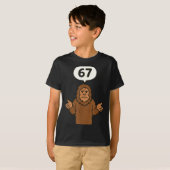 Bigfoot 67 Meme Six Seven Funny Sasquatch  T-shirt (Voorkant volledig)