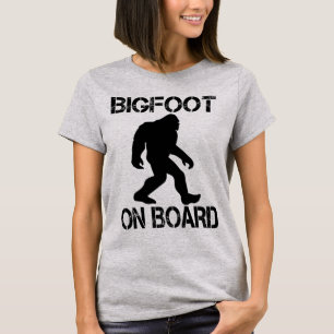 Bigfoot aan boord Funny Bigfoot T-shirt