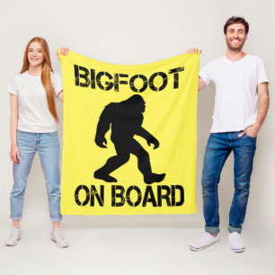 Bigfoot aan boord - Grappige Bigfoot Fleece Deken