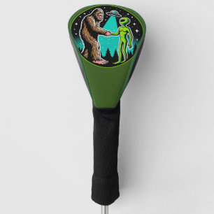 Bigfoot Alien Alliance - Grappige Scifi Cryptid Golfheadcover