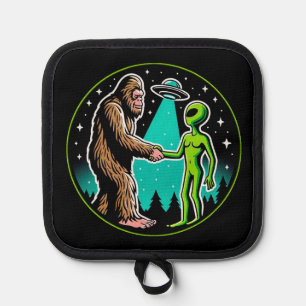 Bigfoot Alien Alliance - Grappige Scifi Cryptid Pannenlap
