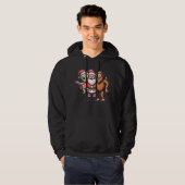 Bigfoot Alien en Sinterklaas Gelovige Schattige Ch Hoodie (Voorkant volledig)
