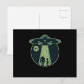 Bigfoot Alien Sasquatch UFO Abduction Aliens Gift Briefkaart (Voorkant / Achterkant)