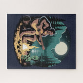 Bigfoot Alien UFO Cryptid Legpuzzel (Horizontaal)
