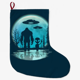 Bigfoot Alien UFO Disclosure Conspiracy Gift Grote Kerstsok