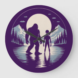 Bigfoot Alien UFO Paranormale Ontmoeting Grote Klok