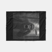 Bigfoot Alien Ufo Selfie Funny Sasquatch Meme Men Fleece Deken (Voorkant (Horizontaal))