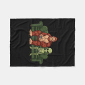 Bigfoot Alien Video Games Gaming Sasquatch Ufo Men Fleece Deken (Voorkant (Horizontaal))