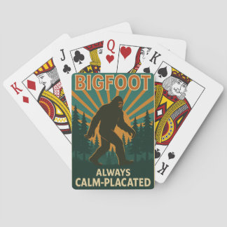 Bigfoot – Always Calm-Placated Playing Cards Pokerkaarten