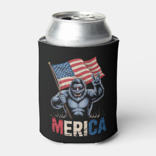 Bigfoot Amerika Rock Amerikaanse Vlag Patriottisch Blikjeskoeler